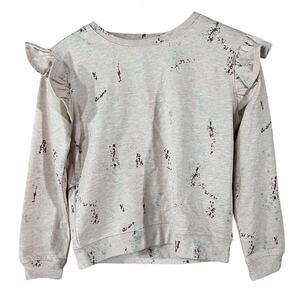 NWT Joe’s Jeans Pink Orchid Sweatshirt GIRLS XL Paint Splatter Bloomingdales